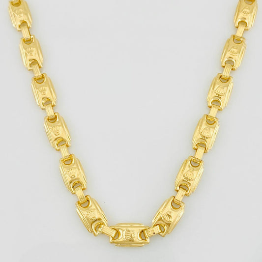 Cadena Cadena Rustica Corona 18.95g / 24 in / 5.7mm Oro Amarillo 18K