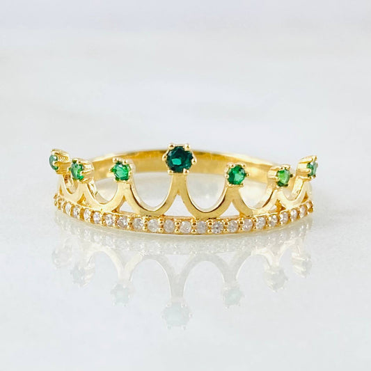 Anillo Corona 2.3gr / T9 / Oro Amarillo 18K