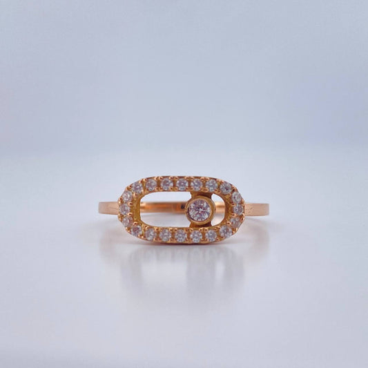 Anillo MSK 2.9gr / T6 1/2 / Oro Rosa Nac.Esp. 18K %