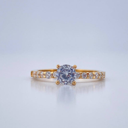 Anillo Solitario Churumbela 2.35gr / T5 / Oro Amarillo 18K %