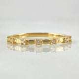 Anillo Puntos Morse 1.65gr / T6 1/2 / Oro 18K Anillo Puntos Morse 1.65gr / T6 1/2 / Oro 18K