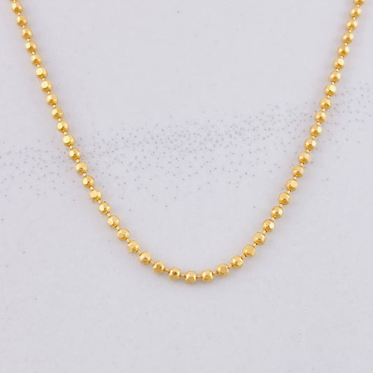 Cadena Militar 4.05g / 18 in / 1.4mm Oro Amarillo 18K
