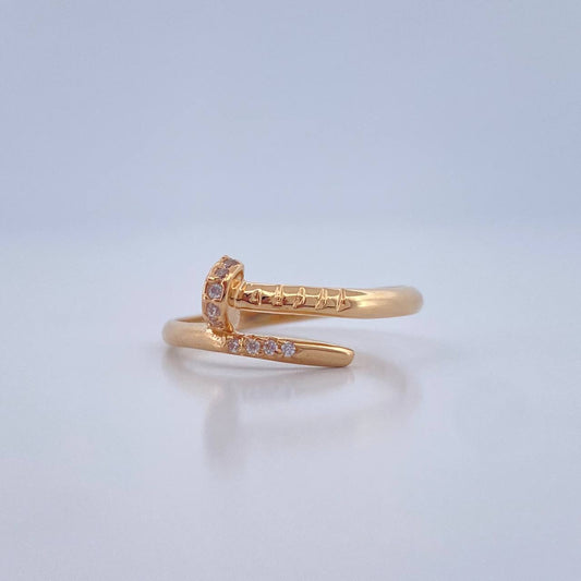 Anillo Clavo 1.65gr / T6 1/2 / Oro Amarillo 18K %
