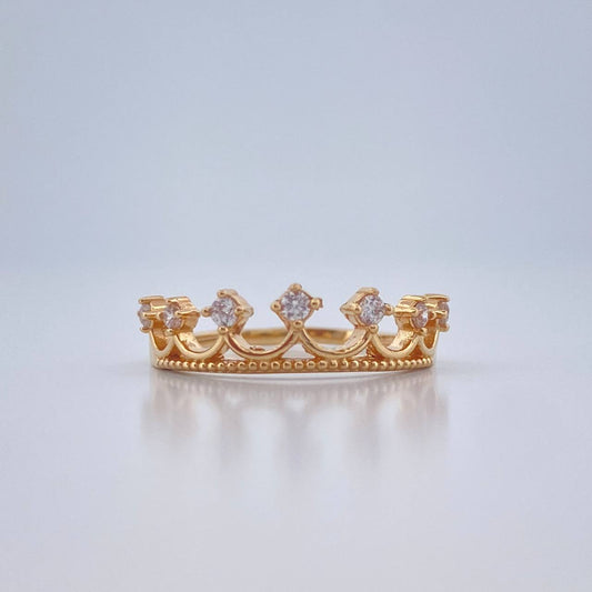 Anillo Corona 1.75gr / T5 1/2 / Oro Amarillo 18K %