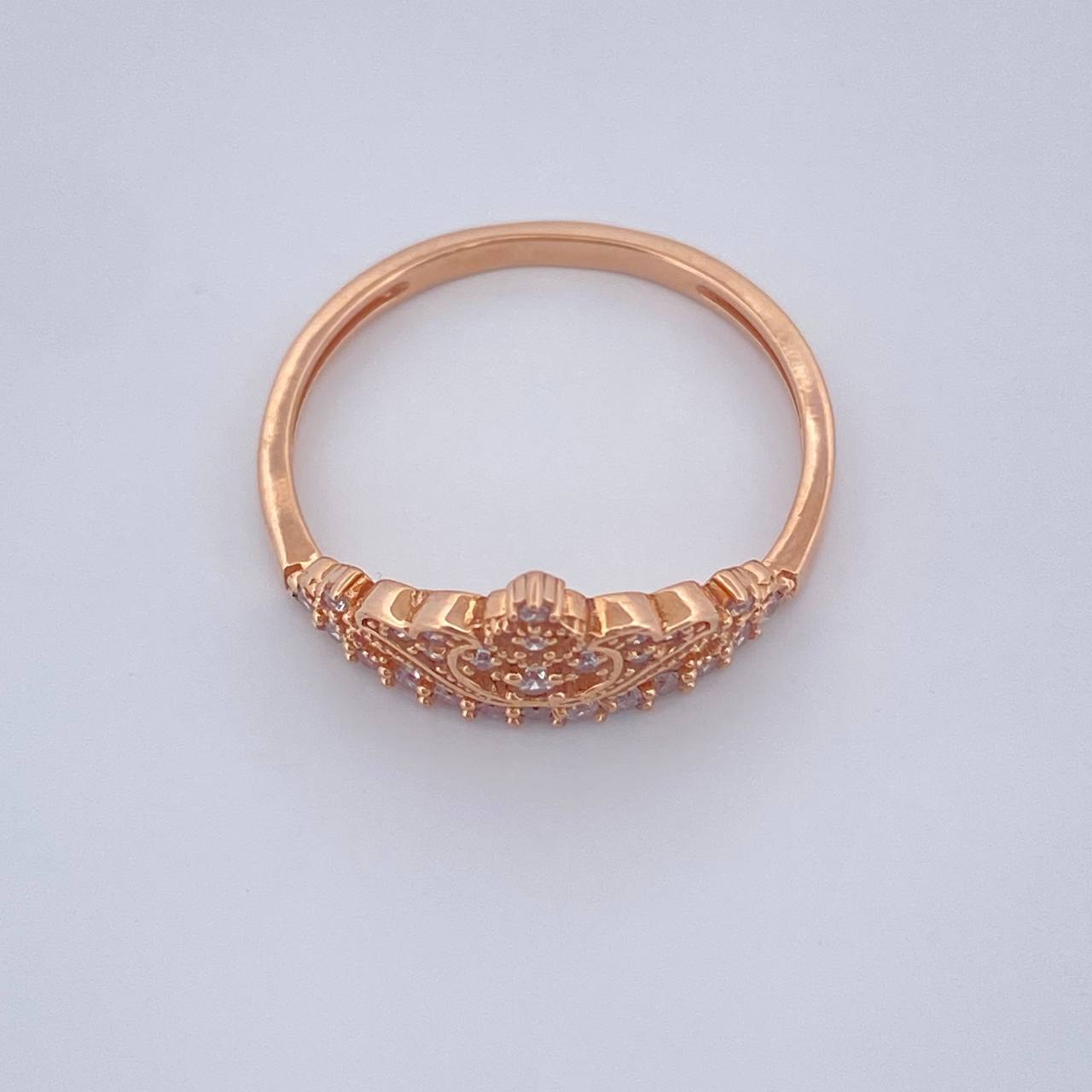 Anillo Corona 2.5gr / T7 1/2 / Oro Rosa 18K % Anillo Corona 2.5gr / T7 1/2 / Oro Rosa 18K %