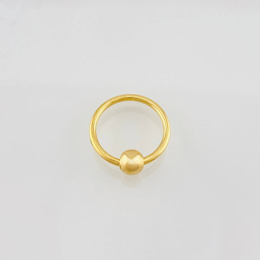 Piercing Aro 0.75g / 1/2 in Oro Amarillo 18K