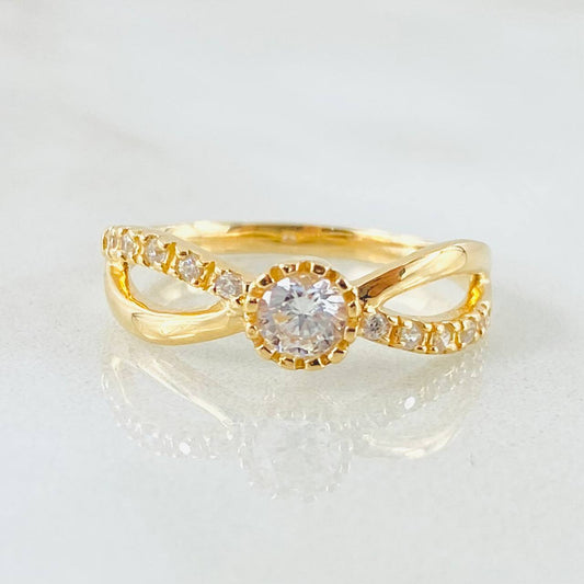 Anillo Infinito Parcial 2.35gr / T6 1/4 / Oro Amarillo 18K