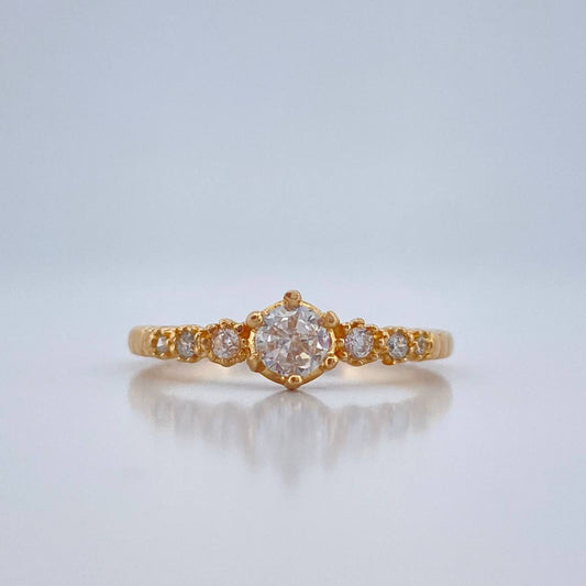 Anillo Churumbela Esferas 2.2gr / T6 1/4 / Oro Amarillo 18K %