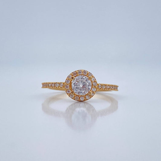 Anillo Churumbela Halo 1.95gr / T5 1/4 / Oro Amarillo 18K %