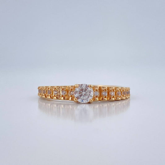 Anillo Churumbela Escalonado 2.35gr / T8 / Oro Amarillo 18K %