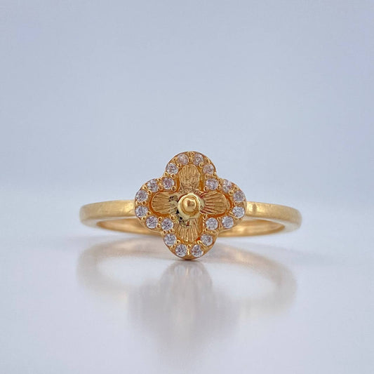 Anillo Trebol 2.1gr / T6 3/4 / Oro Amarillo 18K %