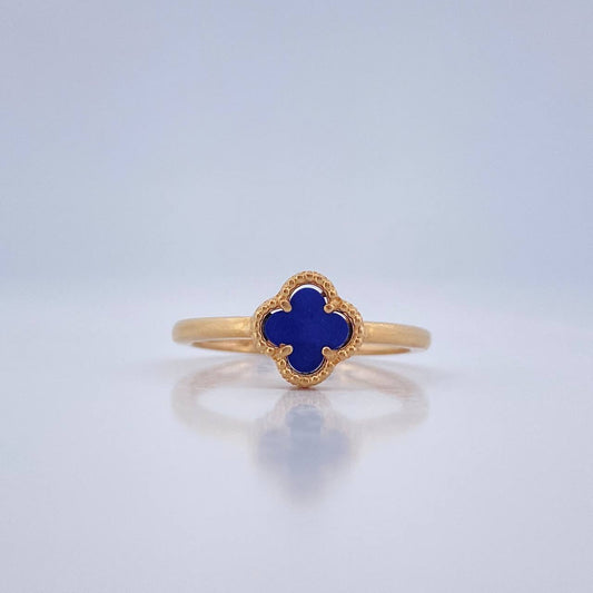 Anillo Trebol 2.5gr / T7 / Oro Amarillo Nac.Esp. 18K %
