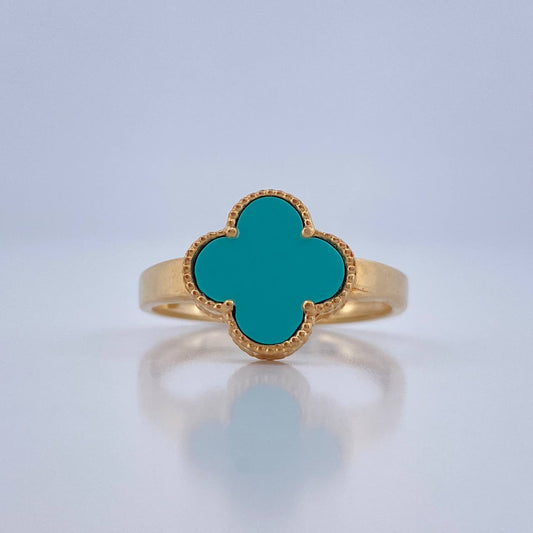 Anillo Trebol 2.65gr / T7 1/2 / Oro Amarillo Nac.Esp. 18K %