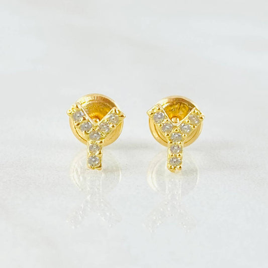 Topos Letra Y 0.7gr / 5mm Oro Amarillo 18K ©
