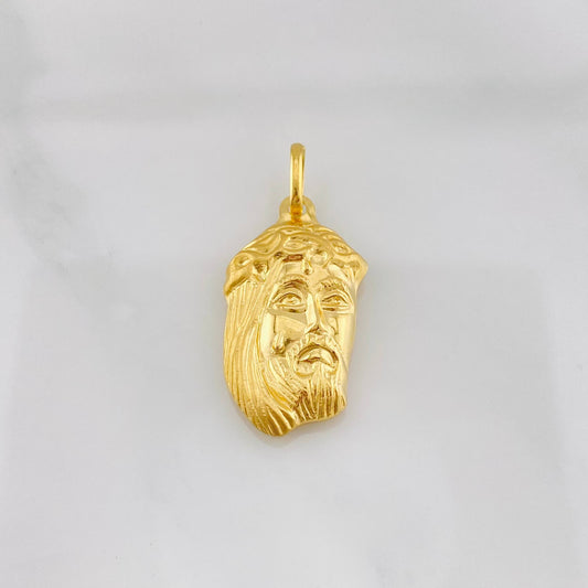 Dije Rostro Cristo 1.65g / 1 1/4 in Oro Amarillo 18K