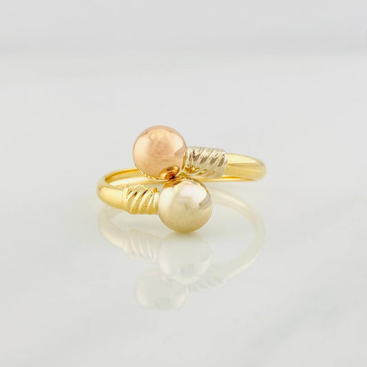 You and Me Ring 1.35g / Adjustable Three Golds 18K