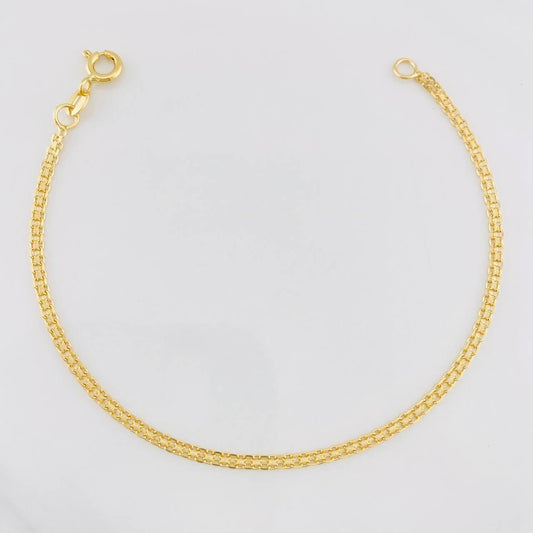 Pulso Chino 1.95g / 7 in / 2.2mm Oro Amarillo 18K