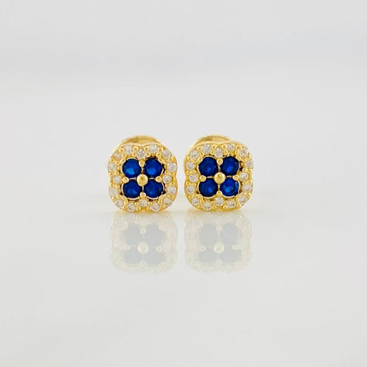 Topos Halo Trebol 0.9g / in / 5.6mm Oro Amarillo 18K