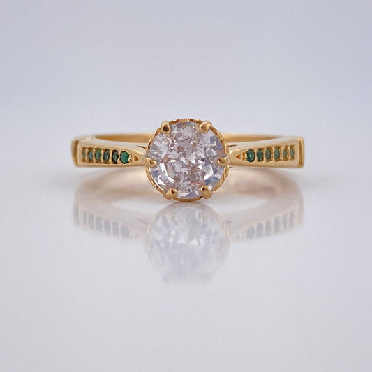 Anillo Solitario 3.35gr / T6 3/4 / Oro Amarillo 18K &