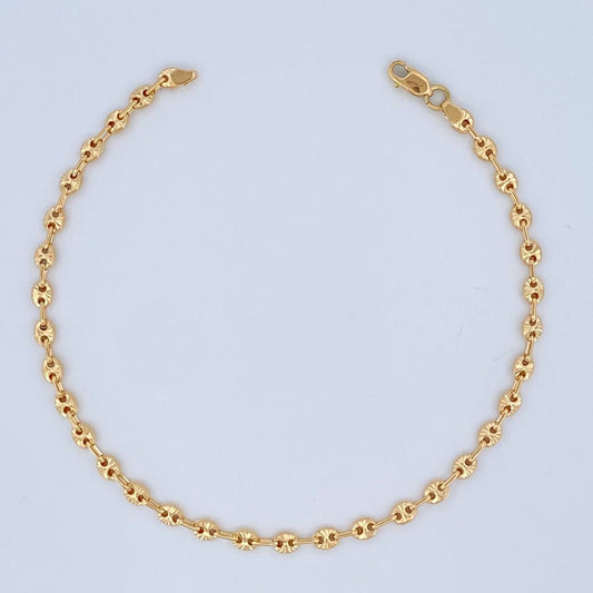 Pulso Gc 3gr / 8 in / 3.35mm Oro Amarillo 18K $