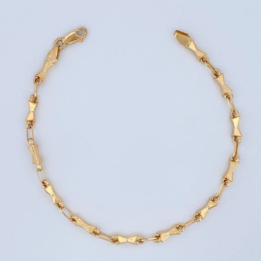Pulso Rustica Reloj De Arena 4.15gr / 8 1/2 in / 4.15mm Oro Amarillo 18K $