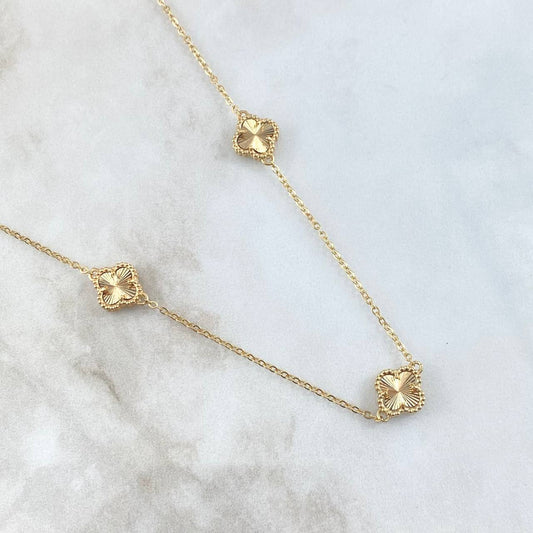 Cadena Aro Seguido Trebol 7.2gr / 55cm / Nac.Esp. Oro 18K