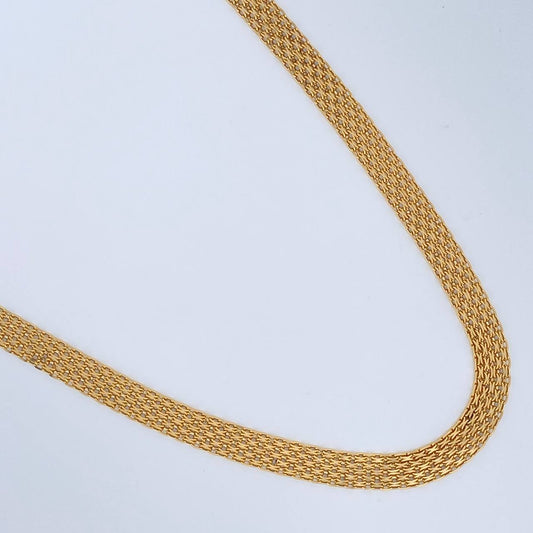 Cadena China 20.6gr / 23 3/4 in / 6.4mm Oro Amarillo +1 18K %