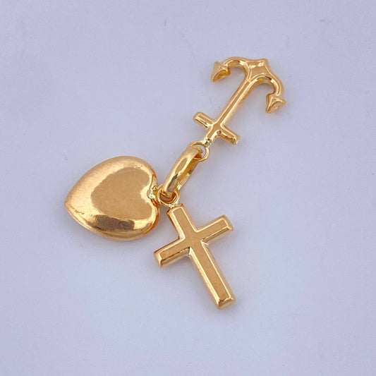 Dije Tres Gracias 1.05gr / 3/4 in / Oro Amarillo 18K $