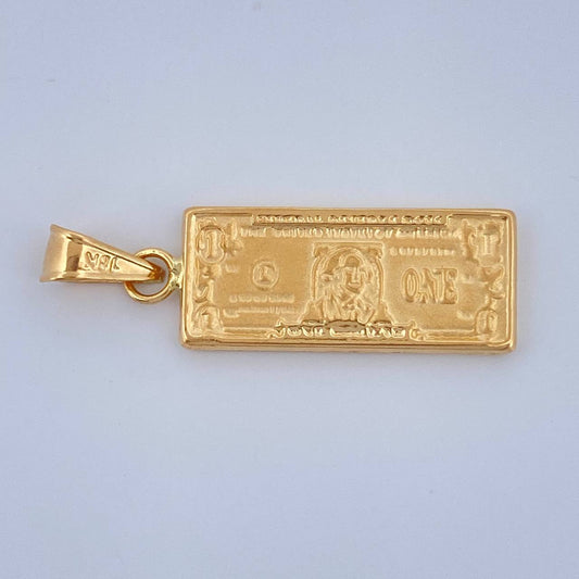 Dije One Dólar 1.4gr / 1 1/4 in / Oro Amarillo 18K $