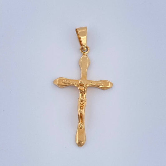 Dije Cruz Cristo 2.35gr / 1 1/2 in / Oro Amarillo 18K $