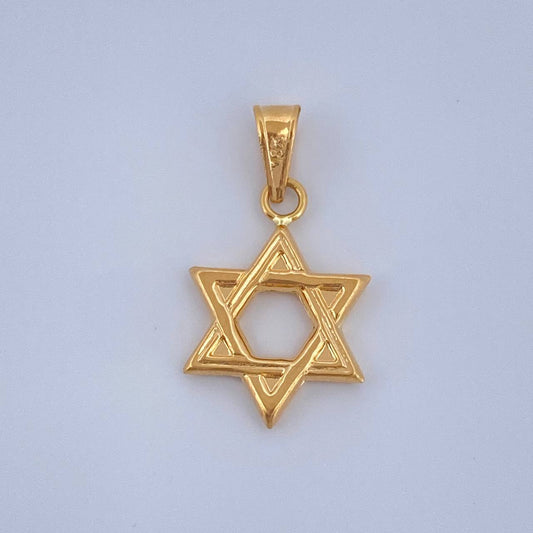Dije Estrella De David 0.55gr / 3/4 in / Oro Amarillo 18K $