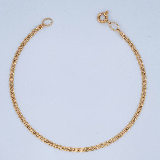 Pulso Escalera 2.6gr / 8 1/2 in / 2.3mm Oro Amarillo +3 18K %