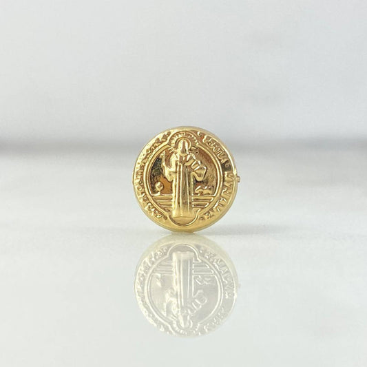 Herraje San Benito 0.6gr / 1/2 in / Oro Amarillo 18K !