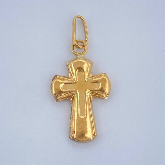 Dije Cruz 0.35gr / 3/4 in / Oro Amarillo 18K $