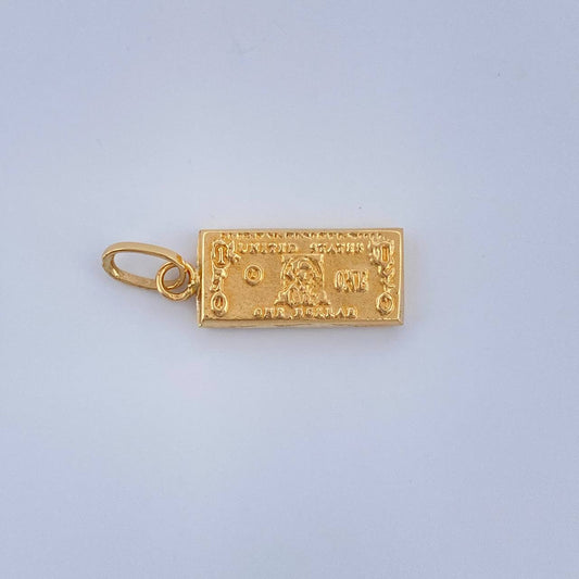 Dije One Dólar 0.55gr / 3/4 in / Oro Amarillo 18K $