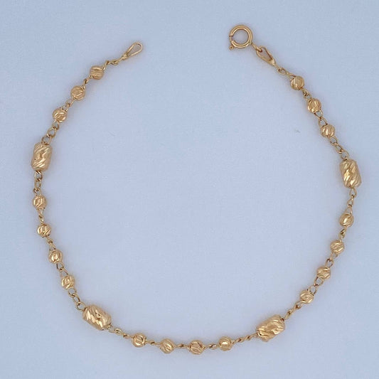 Pulso Tipo Militar 2.8gr / 7 1/4 in / 3mm Oro Amarillo 18K %