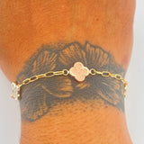 Pulso Cajon Treboles 3gr / 7 1/4 in / 1.2mm Tres Oros 18K & Pulso Cajon Treboles 3gr / 7 1/4 in / 1.2mm Tres Oros 18K &