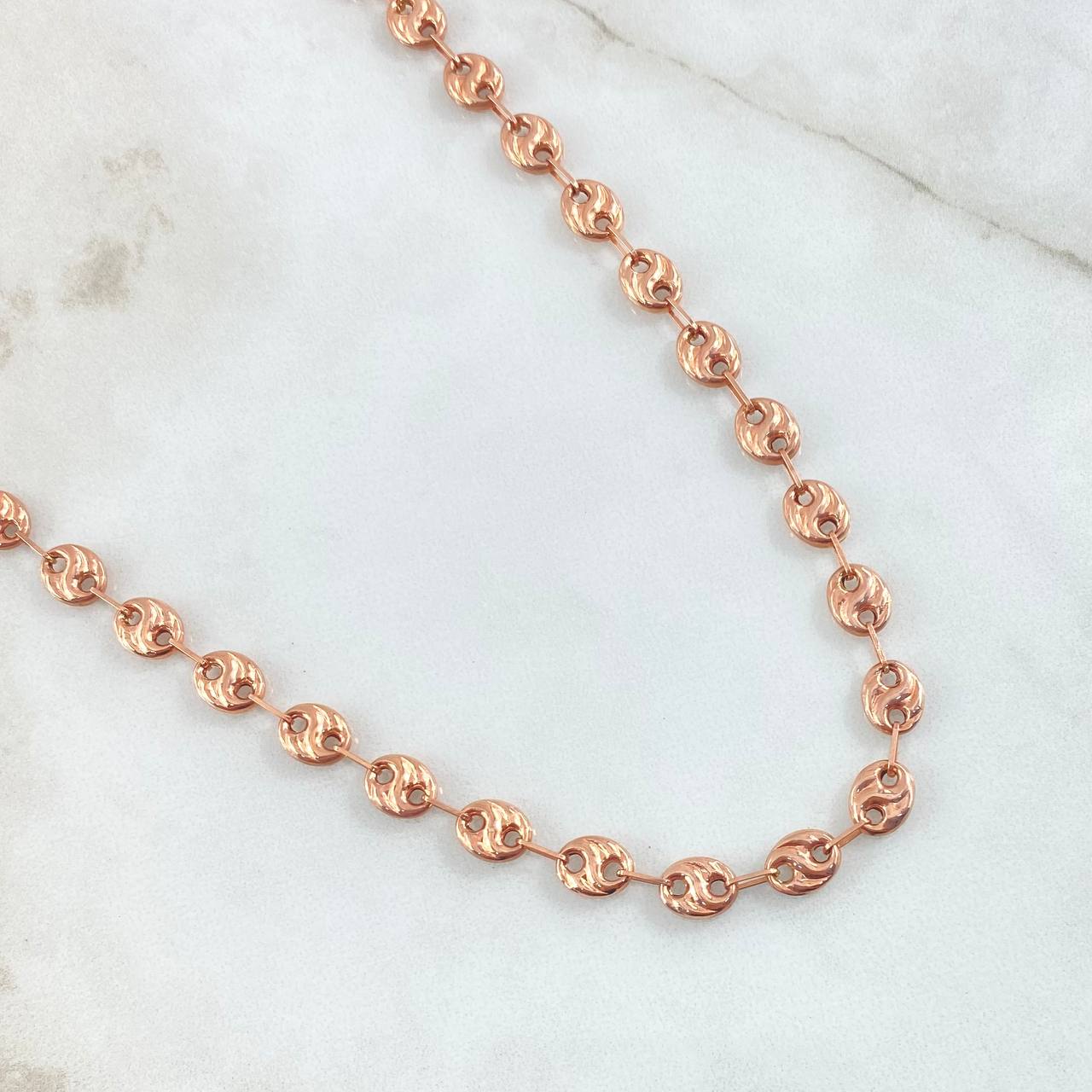 GC Chain 13.15gr / 70cm / 6.1mm Curved Striped Rose Gold 18K © GC Chain 13.15gr / 70cm / 6.1mm Curved Striped Rose Gold 18K ©