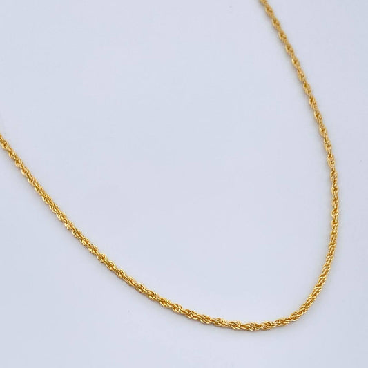 Cadena Lazo 0.9gr / 17 3/4 in / 1.2mm Oro Amarillo +3 18K %