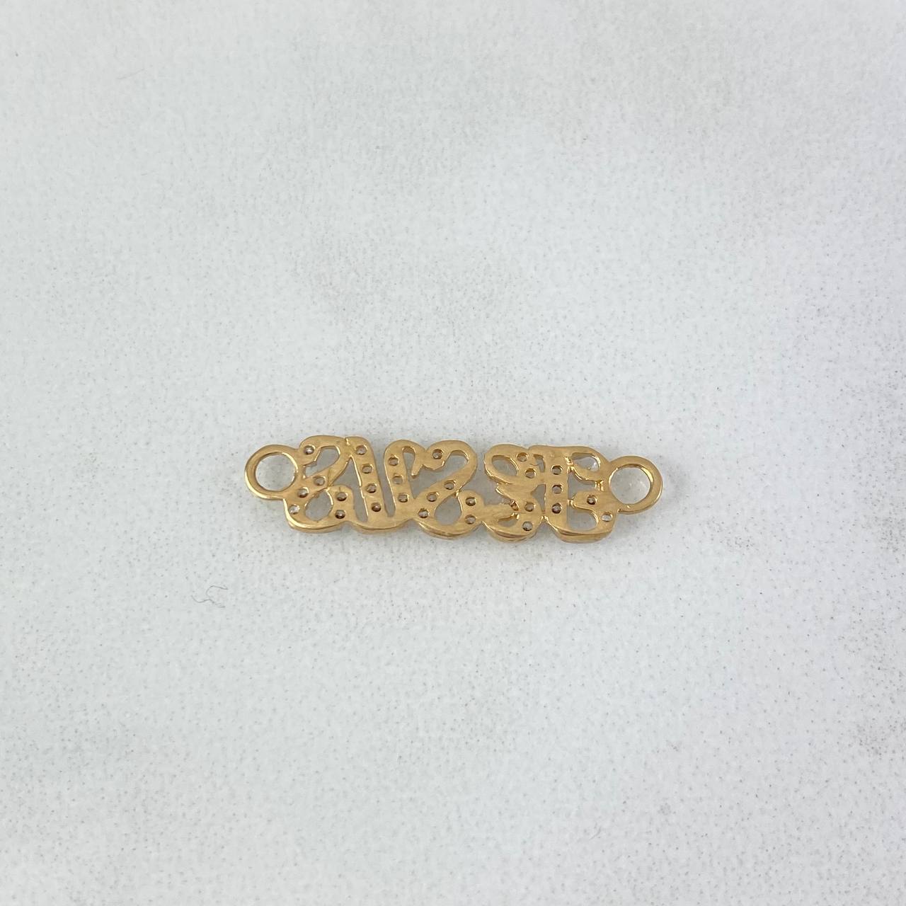 Charm Jesus 0.95gr / 2.4cm / White Zirconia Two Yellow and White Golds Charm Jesus 0.95gr / 2.4cm / White Zirconia Two Yellow and White Golds