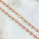 GC Chain 13.15gr / 70cm / 6.1mm Curved Striped Rose Gold 18K © GC Chain 13.15gr / 70cm / 6.1mm Curved Striped Rose Gold 18K ©