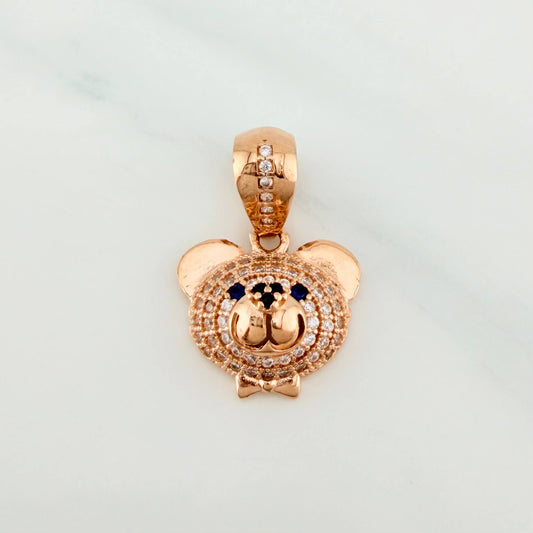 Dije Rostro Oso 3.1 g / 3/4 in Oro Rosa 18K