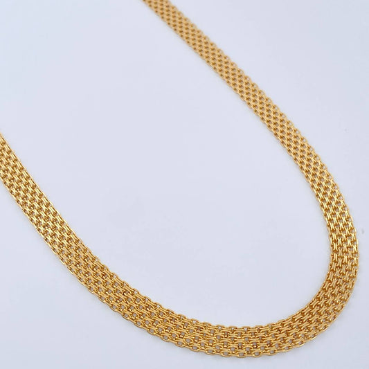 Cadena China 20.5gr / 23 3/4 in / 6.3mm Oro Amarillo +1 18K &
