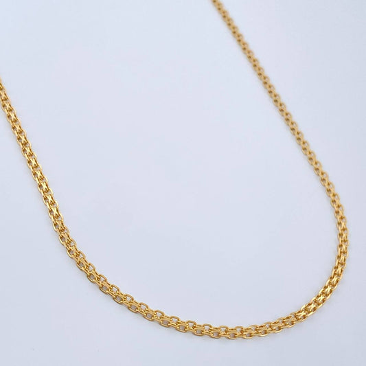 Cadena China 6.85gr / 23 1/2 in / 2.22mm Oro Amarillo +1 18K &