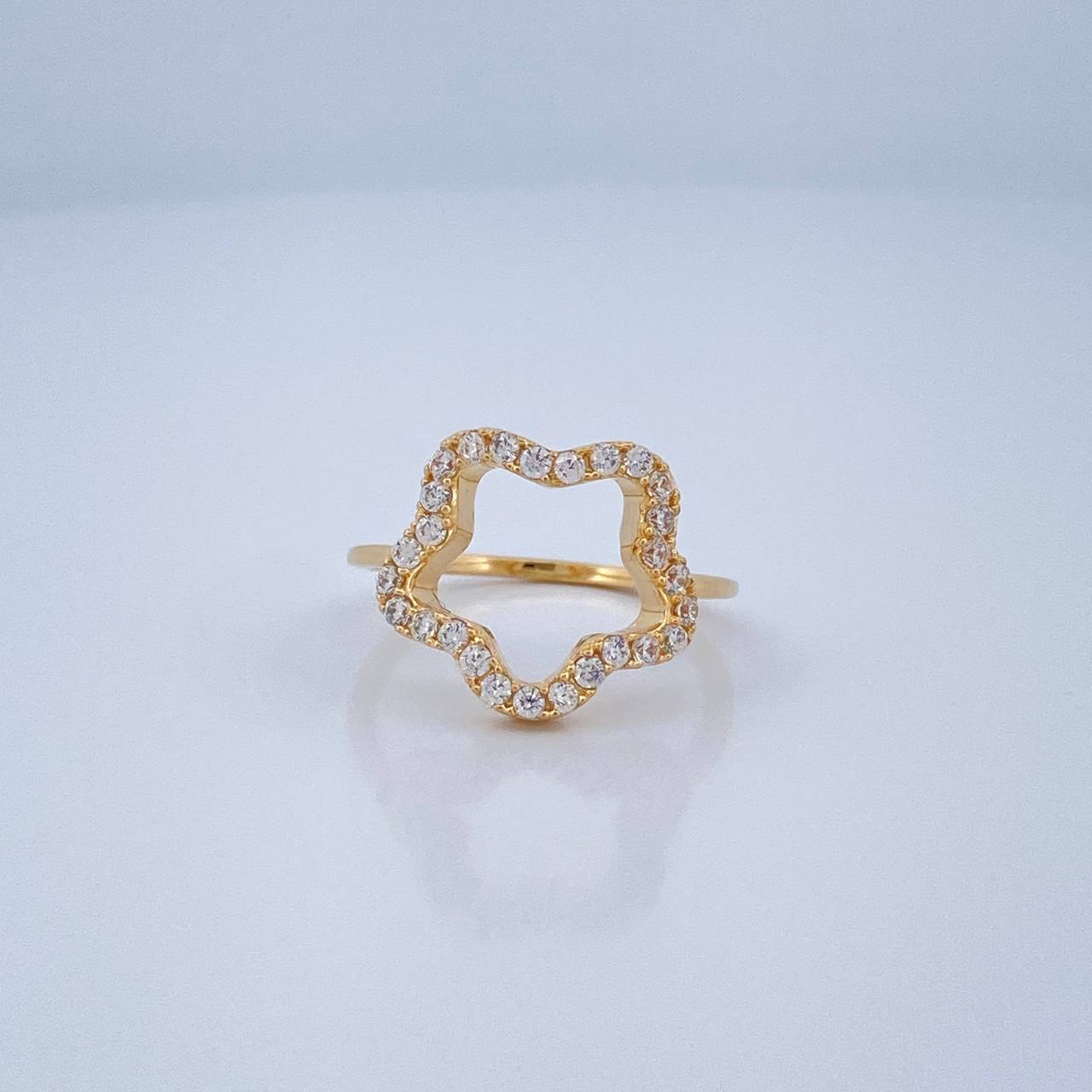 Anillo Estrella 3.25gr / T6 1/4 / Oro Amarillo 18K % Anillo Estrella 3.25gr / T6 1/4 / Oro Amarillo 18K %