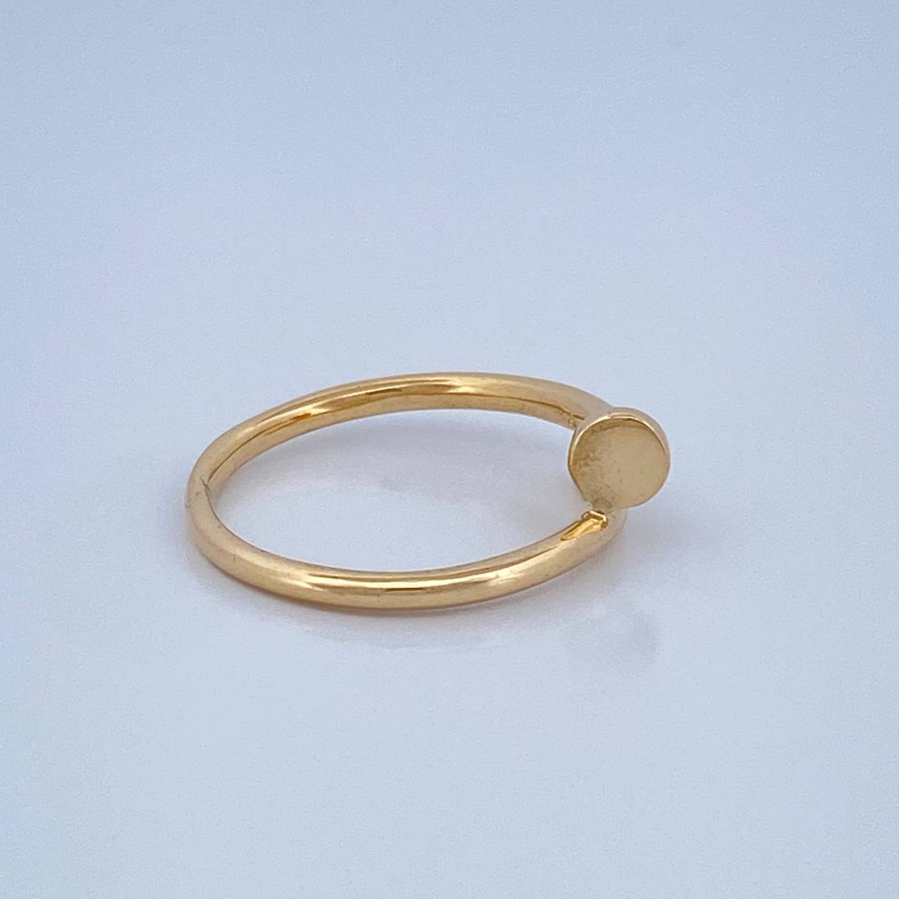 Anillo Clavo 2.75gr / T6 1/2 / Oro Amarillo 18K % Anillo Clavo 2.75gr / T6 1/2 / Oro Amarillo 18K %