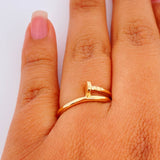 Anillo Clavo 2.75gr / T6 1/2 / Oro Amarillo 18K % Anillo Clavo 2.75gr / T6 1/2 / Oro Amarillo 18K %