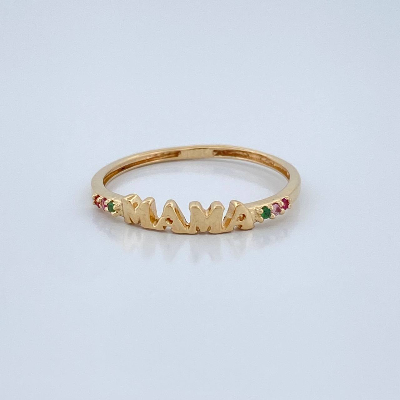 Anillo Mamá 1gr / T6 / Oro Amarillo 18K % Anillo Mamá 1gr / T6 / Oro Amarillo 18K %