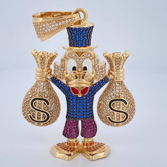 Dije Pato Bolsas de Dinero 34.9gr / 2 3/4 in / Oro Amarillo 18K $