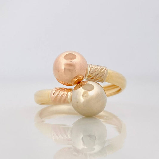 You and Me Ring 1.6g / T6 Three Golds 18K